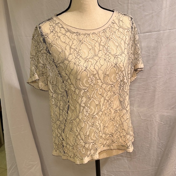 LOFT Tops - LOFT Cream Lace Blouse